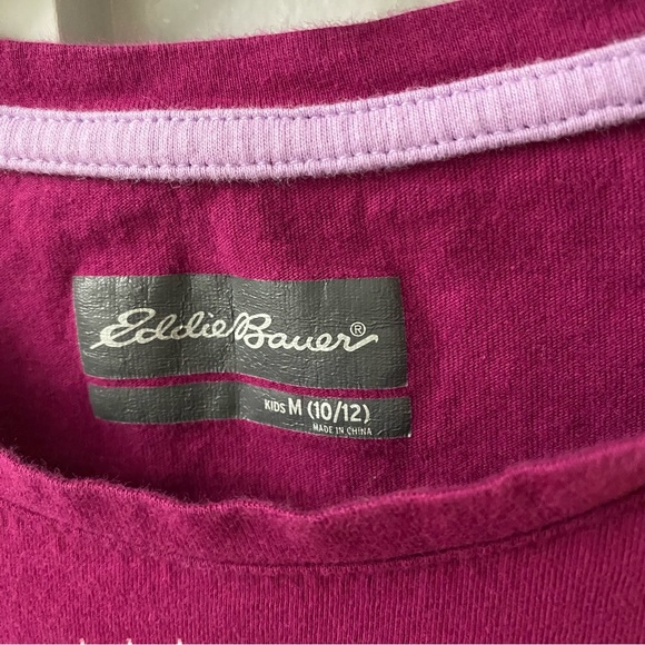 Eddie Bauer Take a Hike long sleeve T-Shirt in Size M (10/12) - Picture 3 of 4